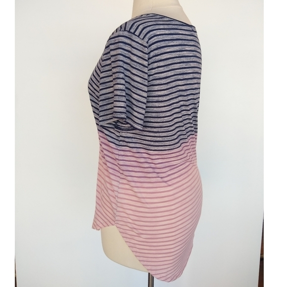 SALE 🛍️ MAURICES You're too close striped ombre top Womens size XL - Picture 7 of 8